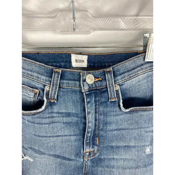 Hudson Jeans Barbara High Waist Ankle Super Skinny Distressed Jean 25 - Picture 3 of 5